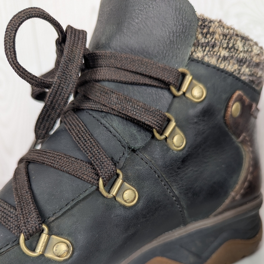 Merrell Eventyr Bluff Fashion Hiking Boots Size 9 Women's Black Brown Leather - Picture 10 of 13